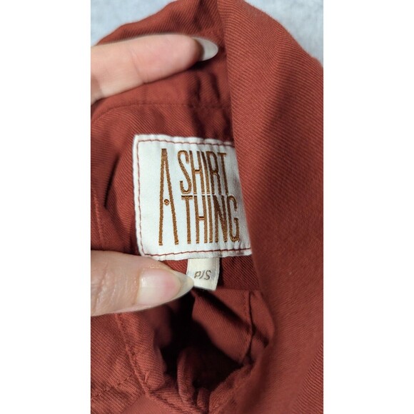 A Shirt Thing Women Dress Small Petite Shirtdress Oversize Loose Button Up Italy - Picture 8 of 13